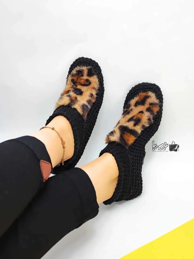 پاپوش بافتنی زنانه