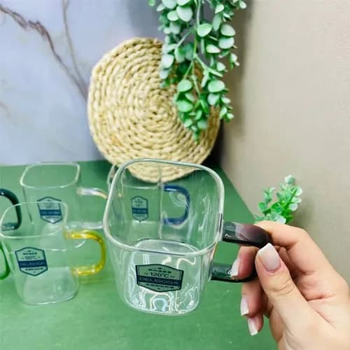 نیم لیوان پیرکس مربع تک و عمده کد G4775