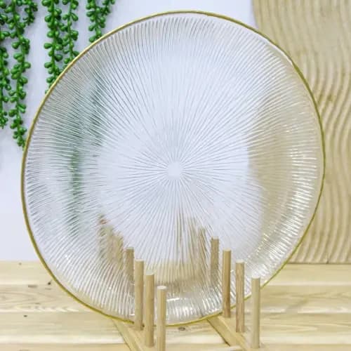 خرید دیس گرد سولو لب طلایی تک و عمده کد Z1433