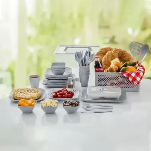 سرویس مسافرتی 6 نفره 60 پارچه هوم کت کد E893 تک و عمده