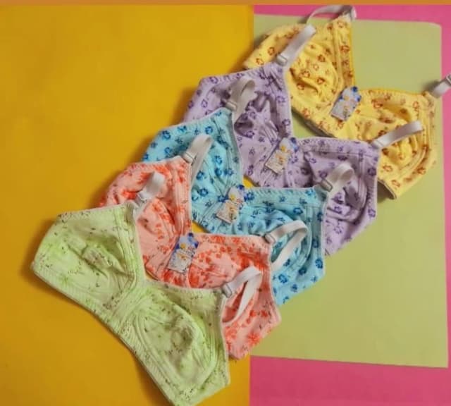 سوتین نخی دخترانه سایز کوچیک سایزیک