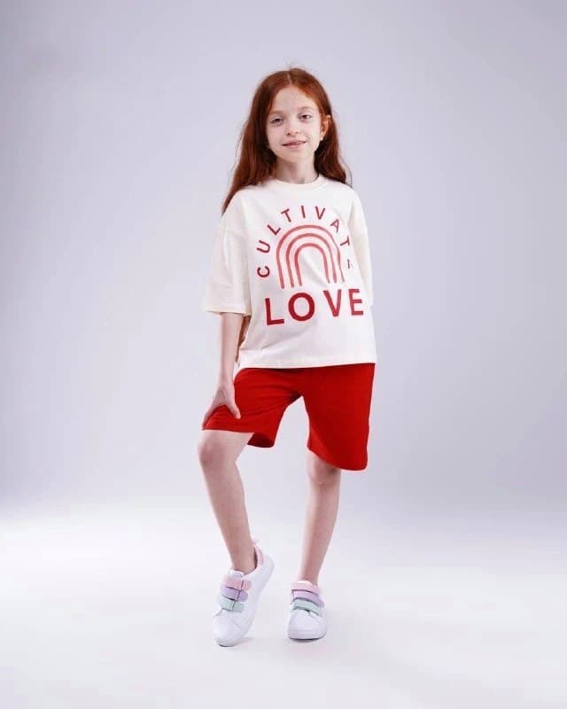 ست تیشرت شلوارک لاو️