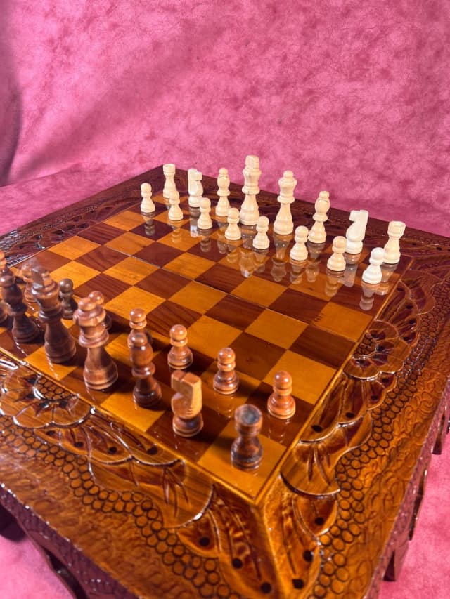 مهره شطرنج چوبی کوچک فدراسیونی