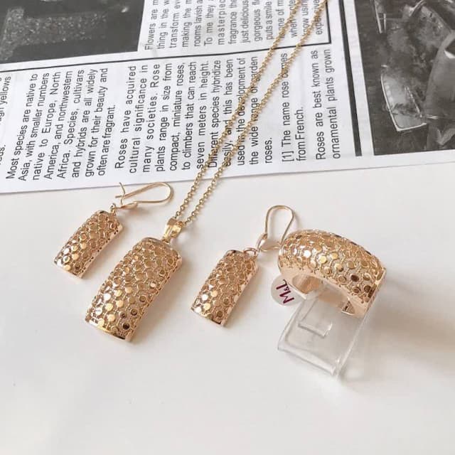 سرویس طلایی رزگلد زنانه ژوپینگ  287350420