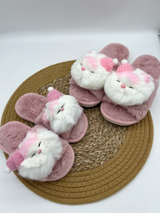 پاپوش جذاب دخترانه گربه کلاهدار