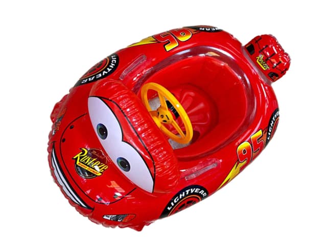 تیوپ بادی شورتی کودک (شناور بادی شورتی) طرح مک کوئین دارای فرمان