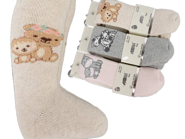 جوراب شلواری تو کرکی نوزادی طرح حیوانات آرتی ARTI