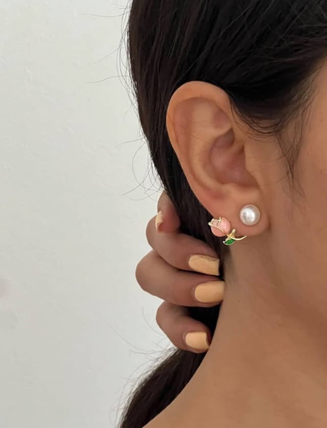 گوشواره غنچه و مروارید