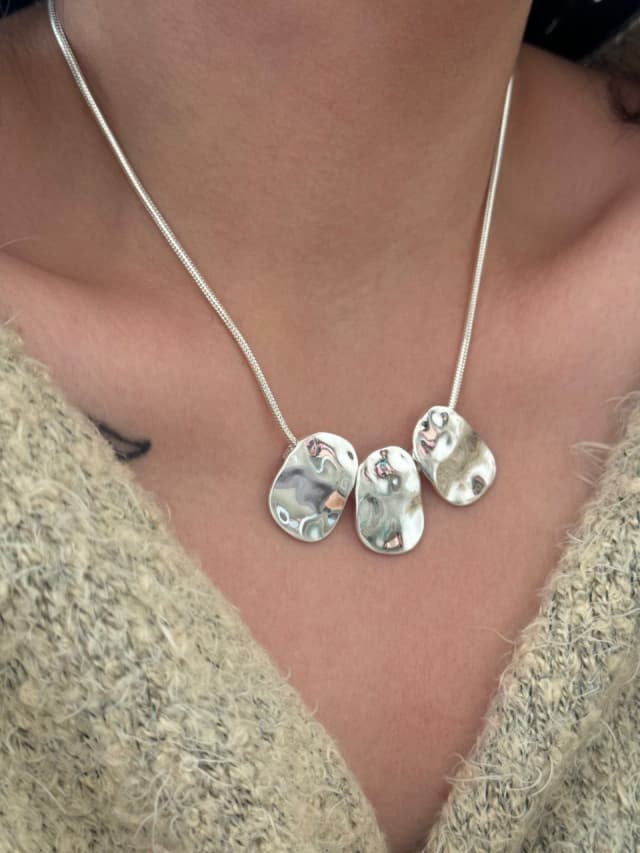 گردنبند سما آبکاری نقره